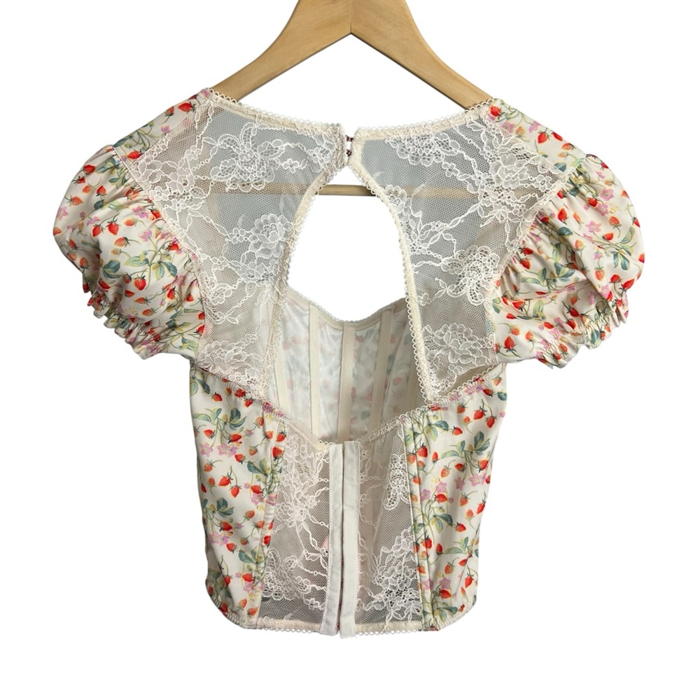 Victoria’s Secret Strawberry Floral Corset 🍓💐 - Picture 2 of 6
